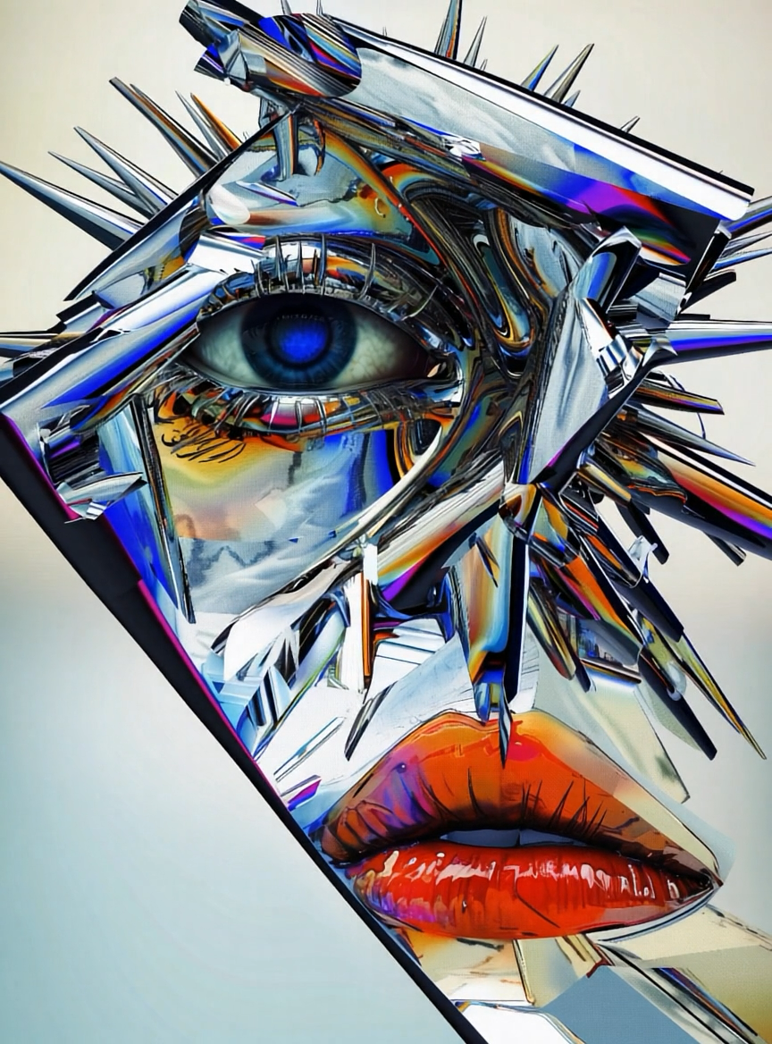 Corrupted 3D artwork 4