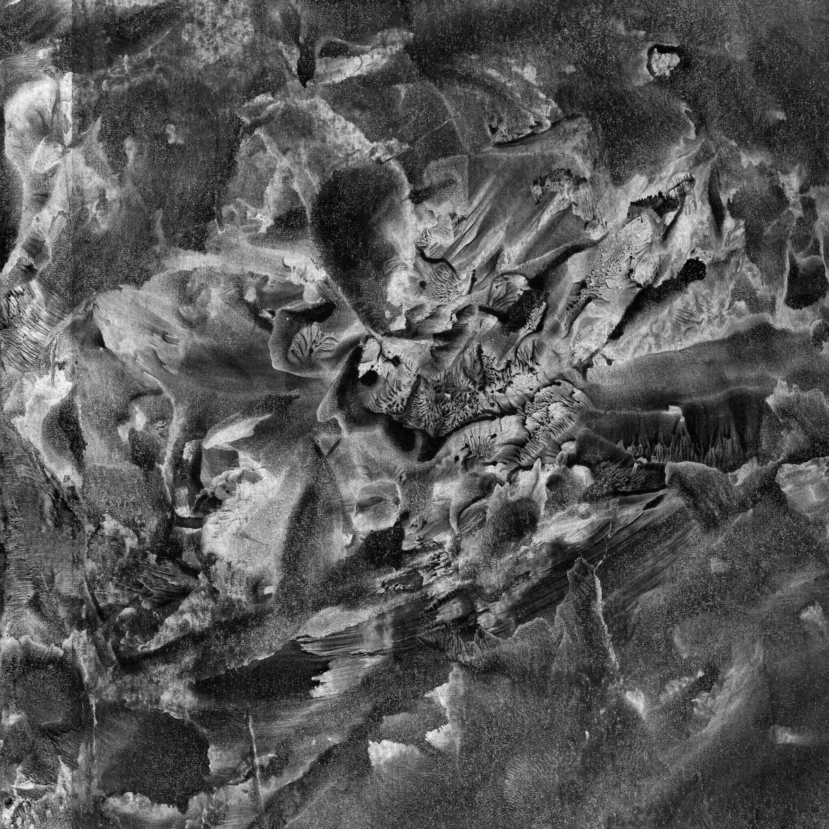 Monochrome crumpled textures with deep shadowed folds